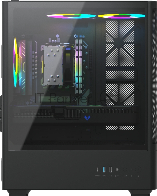 Компьютер Teclast G03 Ryzen 5 9600X (3.9) 32Gb SSD1Tb RTX5070 12Gb Windows 11 Pro GbitEth WiFi BT 750W черный (G03 9600X32G1T5070BKRU)