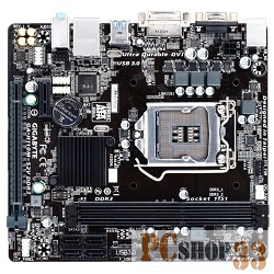 Мат. плата Socket1151 GIGABYTE GA-H110M-S2V DDR3 (iH110, 2xDDR3, SATA III, PCI-E, D-Sub, DVI, 1Гбит LAN, USB3.0, mATX)
