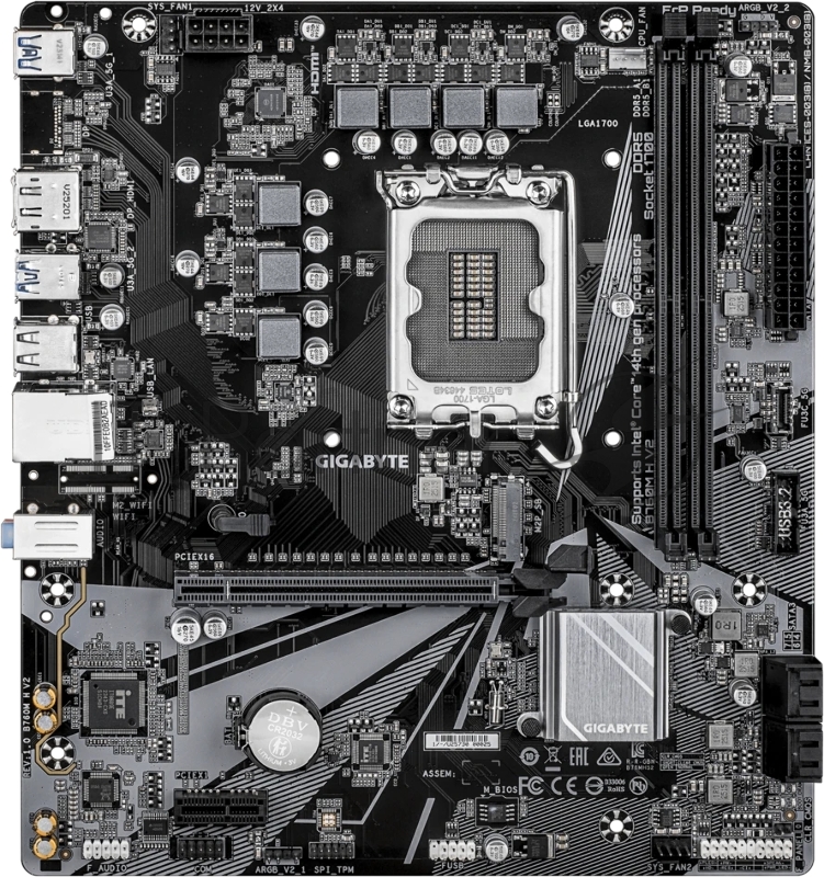 Материнская плата Gigabyte B760M H V2, RTL