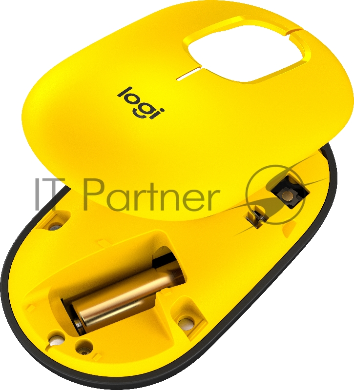 Мышь беспроводная Logitech POP Mouse желтый, 4000 dpi, Bluetooth, кнопки - 4