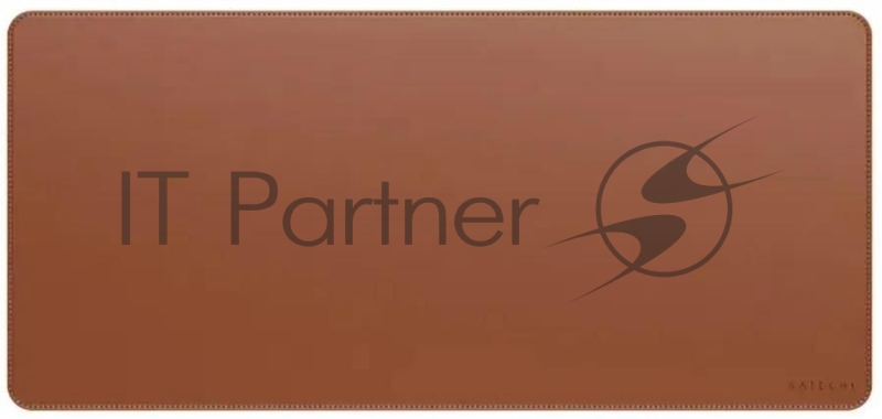 Коврик для мыши и клавиатуры большой из веганской кожи Satechi Vegan-Leather Premium Desk Mat, коричневый