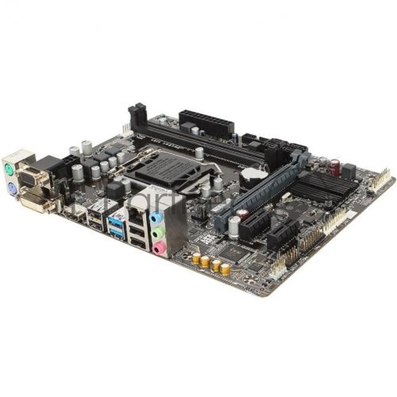 Мат. плата Socket1151 GIGABYTE GA-H110M-S2H (iH110, 2xDDR4, SATA III, PCI-E, D-Sub, DVI, HDMI, 1Гбит LAN, USB3.0, mATX)