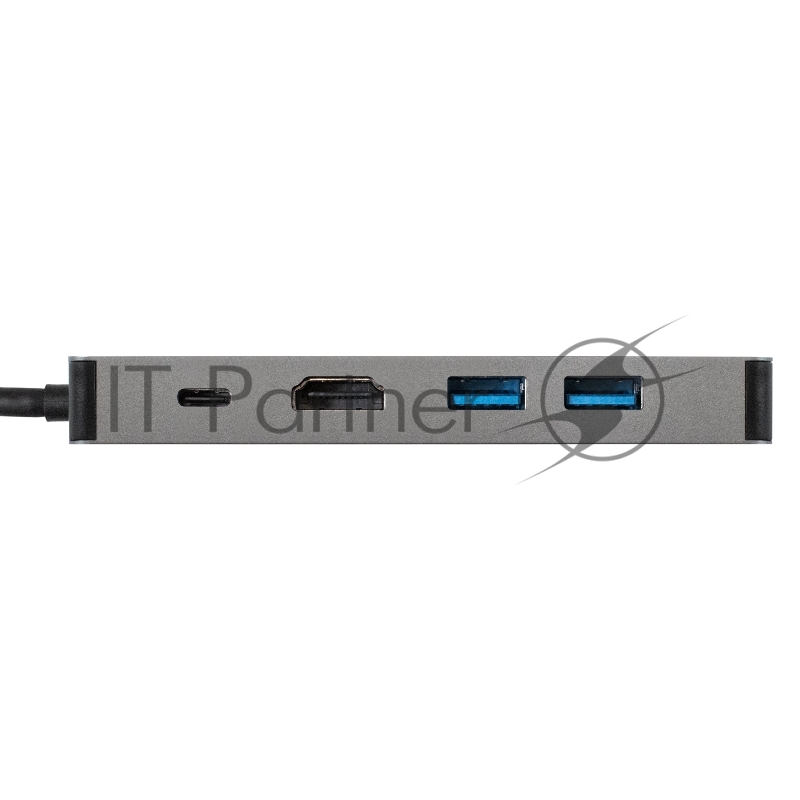 USB-концентратор ExeGate DUB-21C/PD/HL (кабель-адаптер USB Type-C --> 2xUSB3.0 + PD 100W + HDMI 4K@60Hz + Lan RJ45 10/100/1000Mb, Plug&Play, серая)