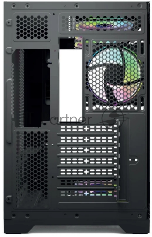 Корпус для ПК Forza Forza FZ-G42B Seaview TG ATX Case, black, w/o psu, Curved Tempered glass front panel, 1x3,5, 3x2,5