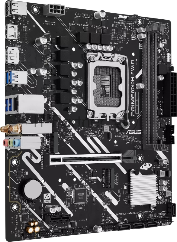 Материнская плата Asus PRIME B760M-F WIFI Soc-1700 Intel B760 2xDDR5 mATX AC`97 8ch(7.1) GbLAN RAID+HDMI+DP