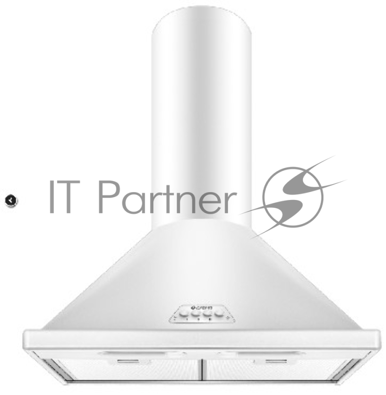 Вытяжка каминная Gefest ВО 1502 белый, 50 см, 600 куб. м/ч, 81 дБ