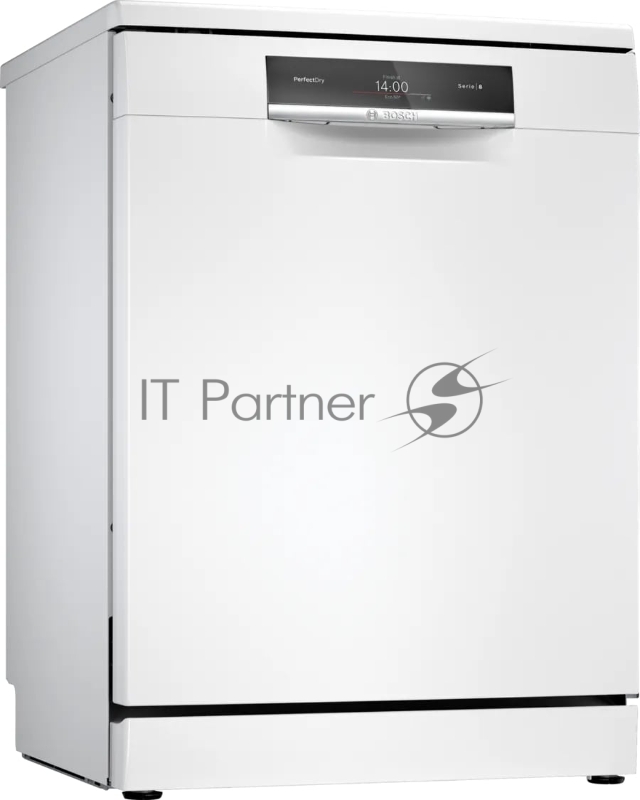 Посудомоечная машина Bosch, 60 см, 13 комплектов, 8 программ, активная сушка с теплообменником, сенсорное управление, дисплей, отсрочка старта, половинная загрузка, уровень шума 40 дБ, энергоэффективность А++, цвет белый