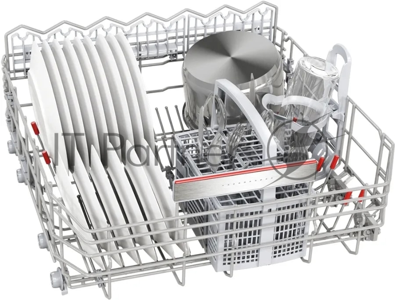 Посудомоечная машина Bosch, 60 см, 13 комплектов, 8 программ, активная сушка с теплообменником, сенсорное управление, дисплей, отсрочка старта, половинная загрузка, уровень шума 40 дБ, энергоэффективность А++, цвет белый