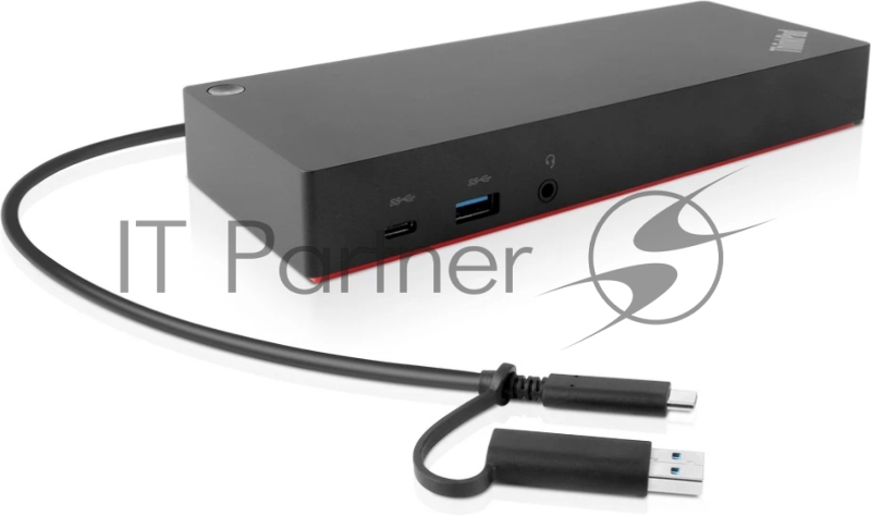 USB-концентратор ThinkPad Hybrid USB-C with USB-A Dock for E580,E480/470,L580,L480/L470,L Yoga,T580/T570,T480/T480s,T470 Carbon Gen(5&6),X1 Yoga Gen(2&3),X1 Tablet Gen(2&3),X280/X270,P1,P52s,P51s