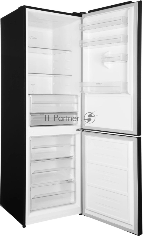 Холодильник Kraft TNC-NF503D 2-хкамерн. черная сталь мат.