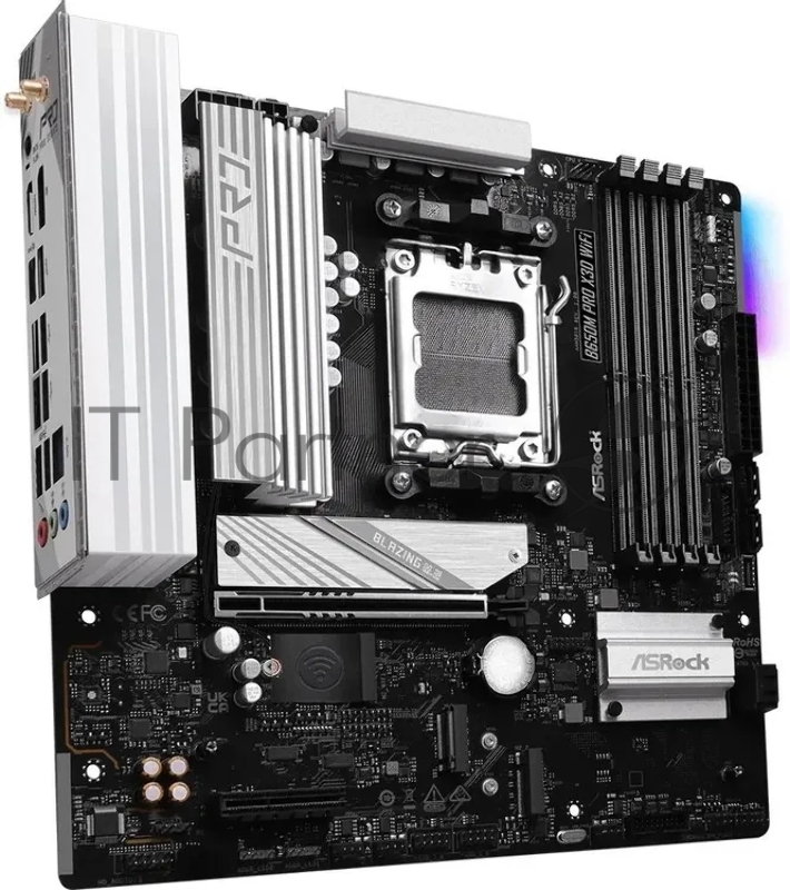 Материнская плата Asrock B650M PRO X3D WIFI Socket AM5 AMD B650 4xDDR5 mATX AC`97 8ch(7.1) 2.5Gg RAID+HDMI+DP