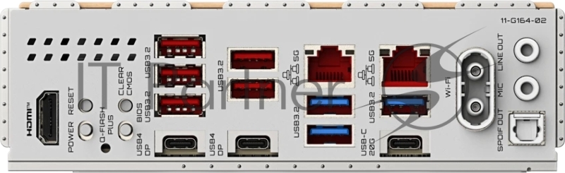 Материнская плата Gigabyte X870E AERO X WOOD Socket AM5 AMD X870E 4xDDR5 ATX AC`97 8ch(7.1) 2x5Gg RAID+HDMI
