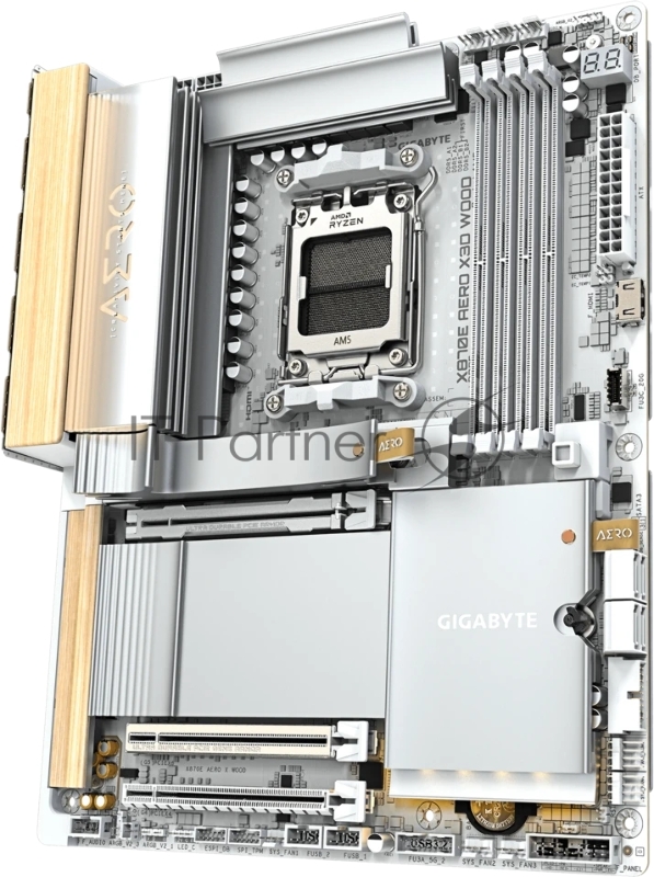 Материнская плата Gigabyte X870E AERO X WOOD Socket AM5 AMD X870E 4xDDR5 ATX AC`97 8ch(7.1) 2x5Gg RAID+HDMI