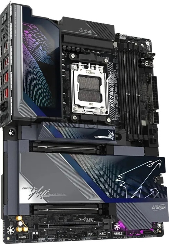Материнская плата Gigabyte X870E A MASTER X Socket AM5 AMD X870E 4xDDR5 ATX AC`97 8ch(7.1) 1P 10Gigabit + 1P 5Gigabit RAID+HDMI