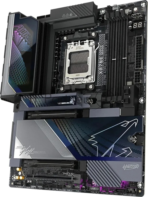 Материнская плата Gigabyte X870E A MASTER X Socket AM5 AMD X870E 4xDDR5 ATX AC`97 8ch(7.1) 1P 10Gigabit + 1P 5Gigabit RAID+HDMI