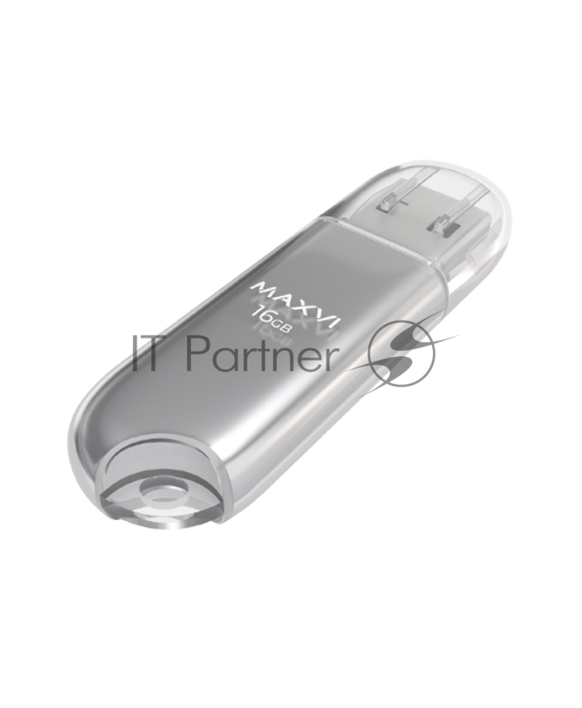 USB флеш-накопитель Maxvi P1 16GB silver (FD16GBUSB20C10P1).