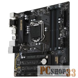 Мат. плата Socket1151 GIGABYTE GA-B250M-D3H (iB250, 4xDDR4, M.2, SATA III, 2xPCI-E, D-Sub, DVI, HDMI, DP, 1Гбит LAN, USB3.1, mATX)