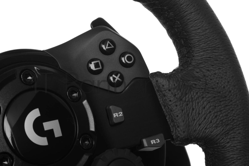 Руль Logitech G923 10кноп. (с педалями) черный