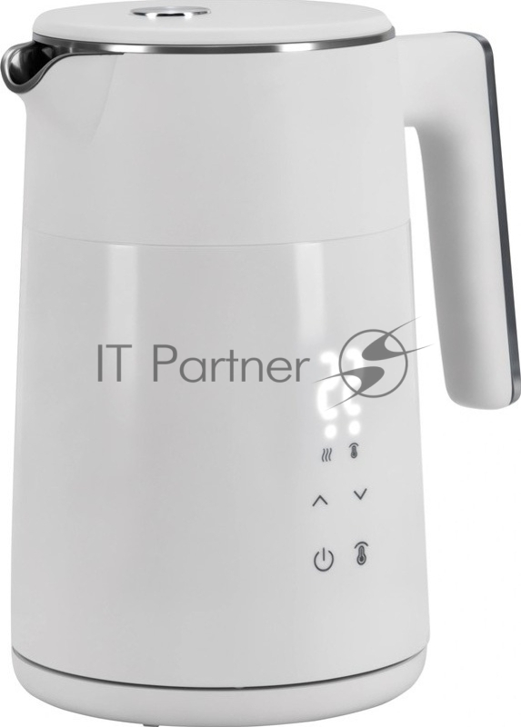 Чайник электрический Hyundai HYK-S9500 1.5л. 2200Вт белый корпус: металл/пластик