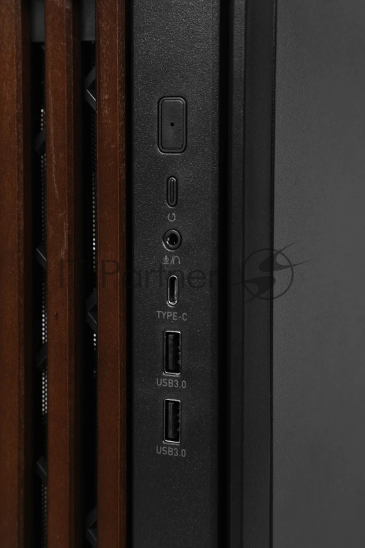 Корпус Formula V Line TimberLine T0 Black, ATX, wood+plastic front, TYPE-C*1, USB3.0*2, FRONT 3x120mm FRGB, REAR 1x120mm FRGB