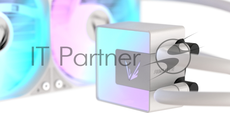 Кулер с водяным охлаждением Formula V Line ICE JET GLOW 360 WH, 360mm, 3x120mm, ARGB fans, LGA115X/1200/1700/1851, AM4/AM5