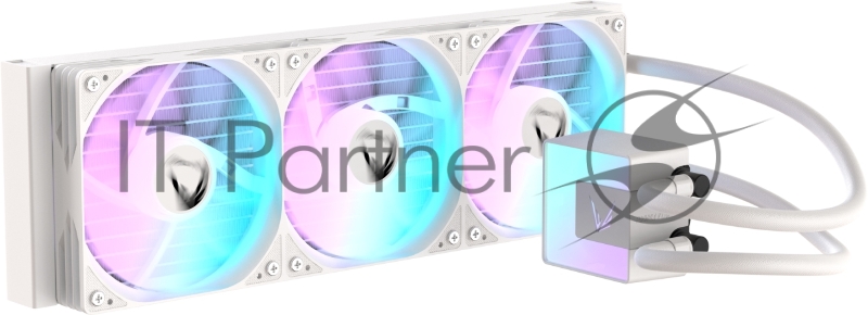 Кулер с водяным охлаждением Formula V Line ICE JET GLOW 360 WH, 360mm, 3x120mm, ARGB fans, LGA115X/1200/1700/1851, AM4/AM5
