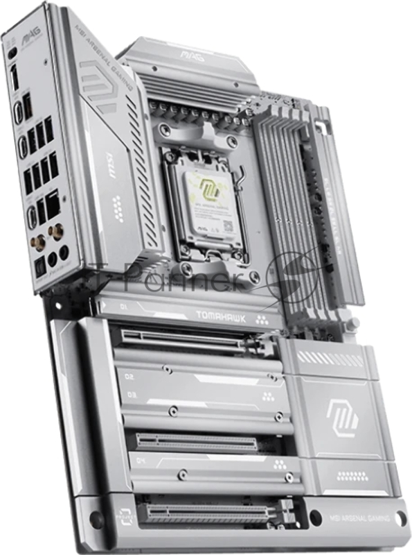Материнская плата MSI MAG X870E TOMAHAWK MAX WIFI PZ X870E, AM5, 4*DDR5, 3*PCIEx16, 4*M.2, 2*TypeC, 2*USB3.2Gen2, 7*USB3.2Gen1, 8*USB2.0, 4*SATA3.0, 5G, 2*Type-C(DP), HDMI, ATX, RTL