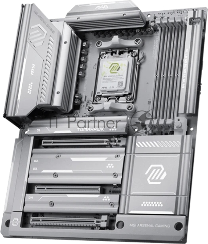 Материнская плата MSI MAG X870E TOMAHAWK MAX WIFI PZ X870E, AM5, 4*DDR5, 3*PCIEx16, 4*M.2, 2*TypeC, 2*USB3.2Gen2, 7*USB3.2Gen1, 8*USB2.0, 4*SATA3.0, 5G, 2*Type-C(DP), HDMI, ATX, RTL