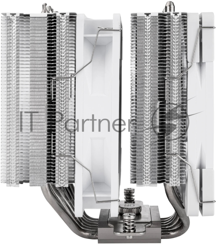 Кулер для процессора Thermalright Royal Knight 120 SE White (4-pin PWM, 155mm, Ni/Cu, 6x6mm, 2x120mm, 66.17CFM/59CFM, 25.6dBA/26.1dBA, 1500RPM/1800RPM, S: 1200, 1700, 1851, 115X, AM4, AM5, silver, white)