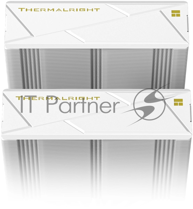 Кулер для процессора Thermalright Royal Pretor 130 Ultra White (4-pin PWM, 158mm, Ni/Cu, 7x6mm, 1x120mm ARGB +1x130mm, 69CFM/81.88CFM, 27dBA/28.3dBA, 2150RPM/1750RPM, S: 1200, 1700, 1851, 115X, 2011, 2066, AM4, AM5, white)