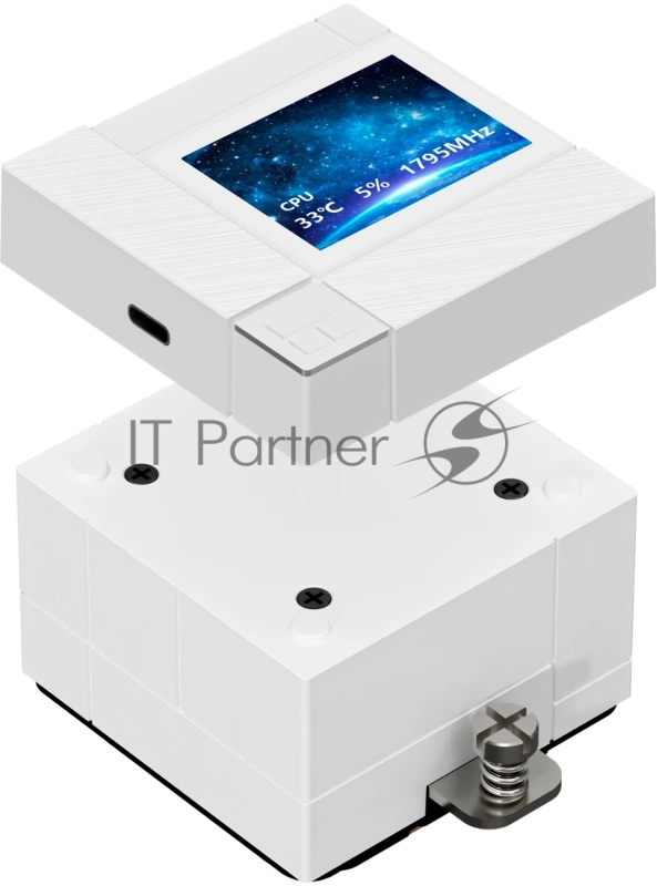 Система жидкостного охлаждения Thermalright Core Matrix 240 Vision (240mm, LED, White, ARGB/ Fans: 2x120mm, 68.9CFM, 28.2dBA, 2000RPM/ Pump height 64.4mm, Rad thickness 27mm/ S: 1700, 1200, 1851, 115X, AM5, AM4)