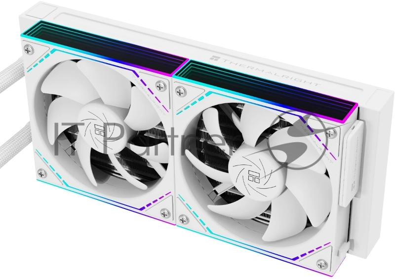 Система жидкостного охлаждения Thermalright Core Matrix 240 Vision (240mm, LED, White, ARGB/ Fans: 2x120mm, 68.9CFM, 28.2dBA, 2000RPM/ Pump height 64.4mm, Rad thickness 27mm/ S: 1700, 1200, 1851, 115X, AM5, AM4)