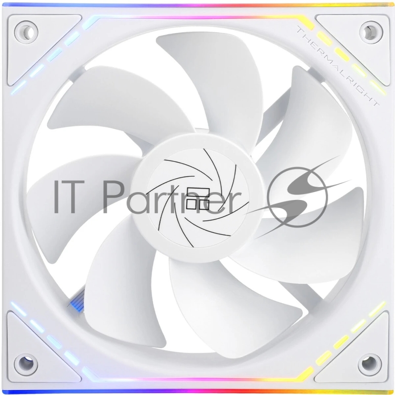 Кулер для корпуса Thermalright TL-M12RW Reverse (124x120x25mm, 4-pin PWM, ARGB, 42.6CFM, 23.2dBA, 1500RPM, White)
