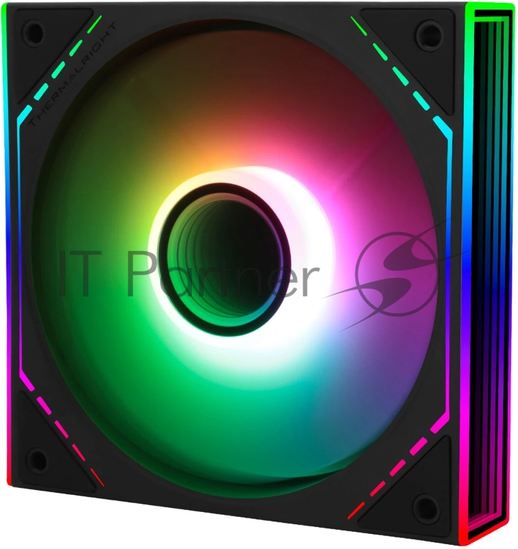 Кулер для корпуса Thermalright TL-M12R-S Reverse (124x120x25mm, 4-pin PWM, ARGB, 34.43CFM, 23.2dBA, 1500RPM, Black)