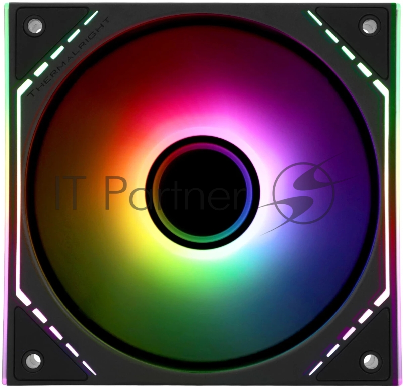 Кулер для корпуса Thermalright TL-M12R-S Reverse (124x120x25mm, 4-pin PWM, ARGB, 34.43CFM, 23.2dBA, 1500RPM, Black)