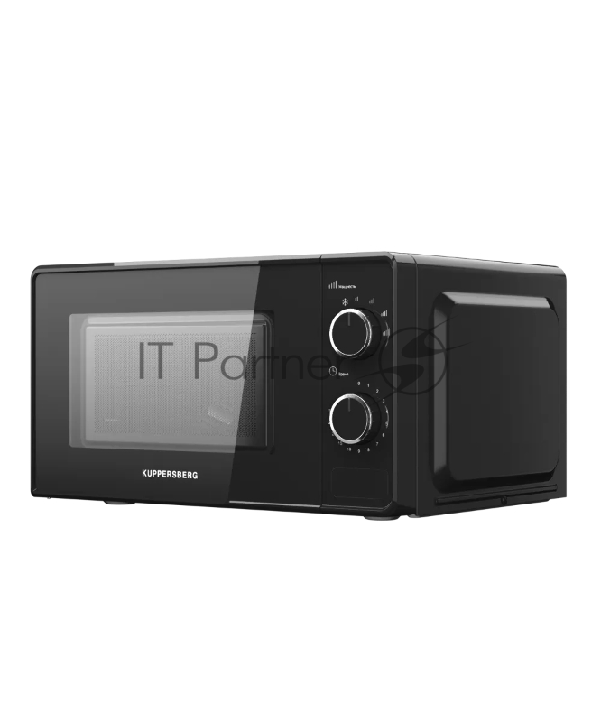 Микроволновая печь KUPPERSBERG/ Микроволновая печь KUPPERSBERG, отдельностоящая, 5 уровней мощности, объем 20 л, гриль, поворотный переключатель, таймер, блокировка от детей, поворотный стол, цвет черный