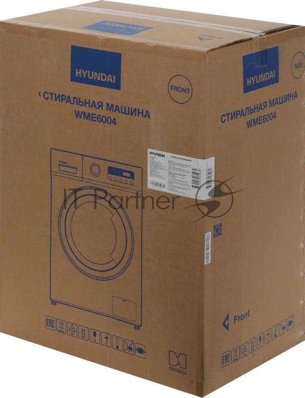 Стиральная машина Hyundai WME6004 класс: A+++ загр.фронтальная макс.:6кг белый инвертор
