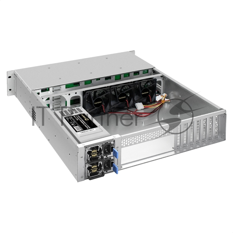 Серверный корпус ExeGate Pro 2U550-HS12 (RM 19, высота 2U, глубина 550, Redundant БП 2x1200W, 12xHotSwap, USB)