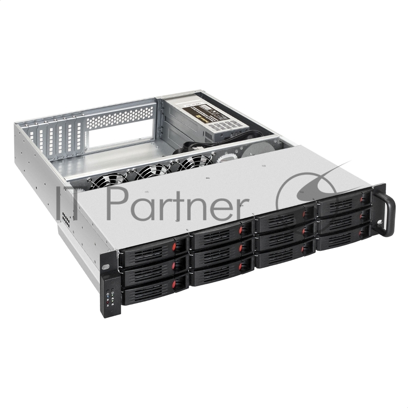 Серверный корпус ExeGate Pro 2U550-HS12 (RM 19, высота 2U, глубина 550, Redundant БП 2x1200W, 12xHotSwap, USB)