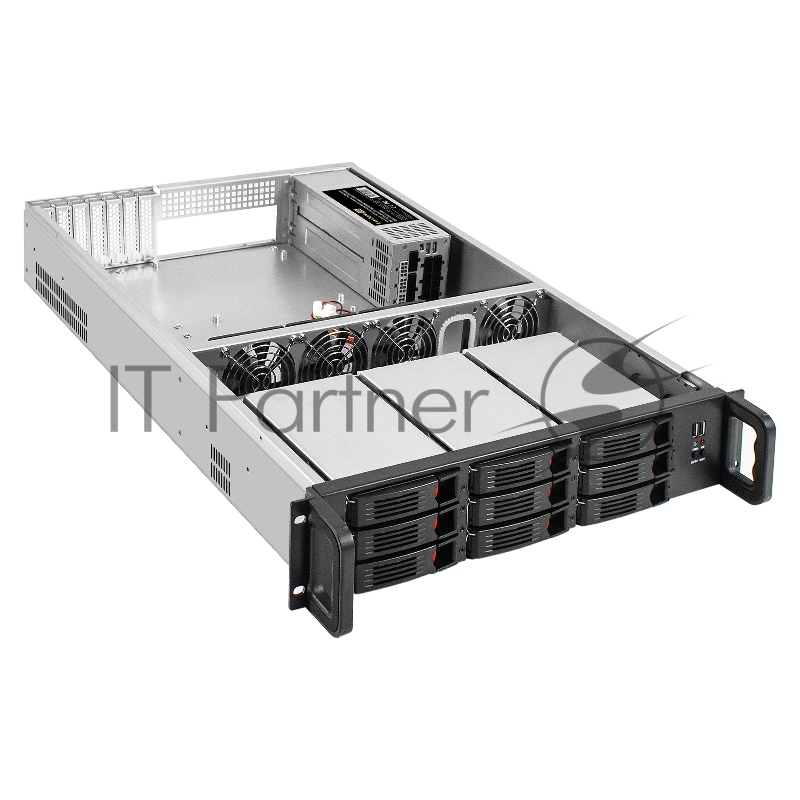 Серверная платформа ExeGate Pro 2U650-HS09 (RM 19, высота 2U, глубина 650, Redundant БП 2x1200W, 9xHotSwap, 2*USB)