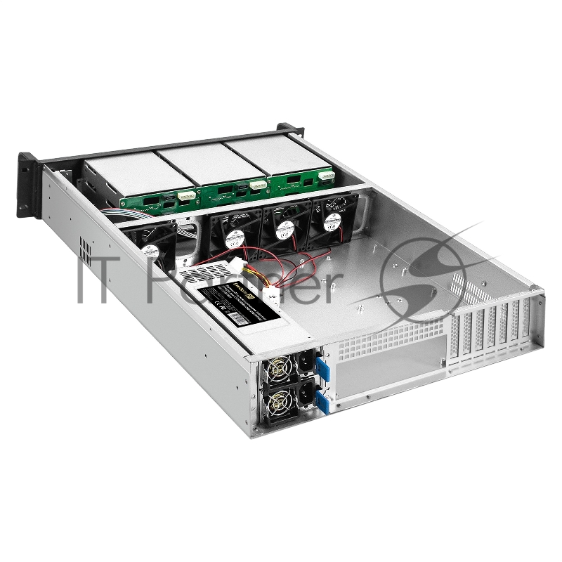 Серверная платформа ExeGate Pro 2U650-HS09 (RM 19, высота 2U, глубина 650, Redundant БП 2x1200W, 9xHotSwap, 2*USB)