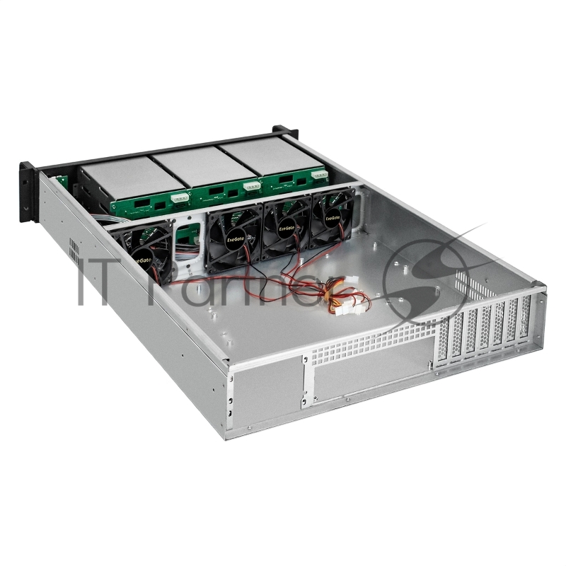 Серверная платформа ExeGate Pro 2U650-HS09 (RM 19, высота 2U, глубина 650, Redundant БП 2x1200W, 9xHotSwap, 2*USB)