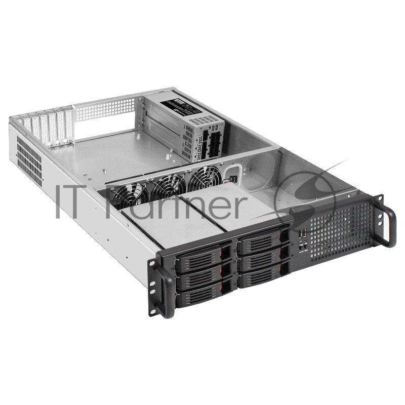 Серверный корпус ExeGate Pro 2U660-HS06 (RM 19, высота 2U, глубина 660, Redundant БП 2x1200W, 6xHotSwap, USB)