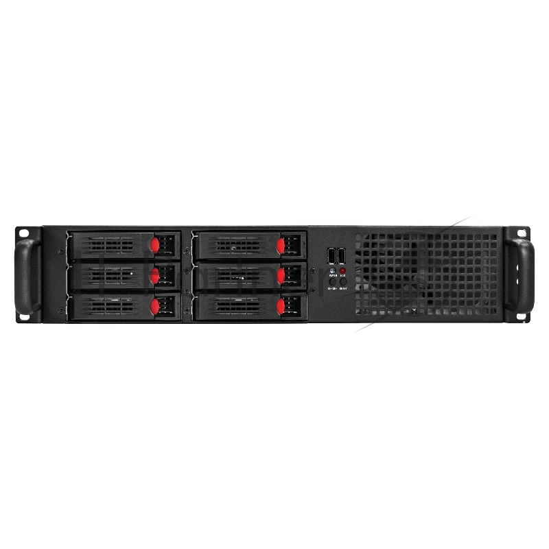 Серверный корпус ExeGate Pro 2U660-HS06 (RM 19, высота 2U, глубина 660, Redundant БП 2x550W, 6xHotSwap, USB)