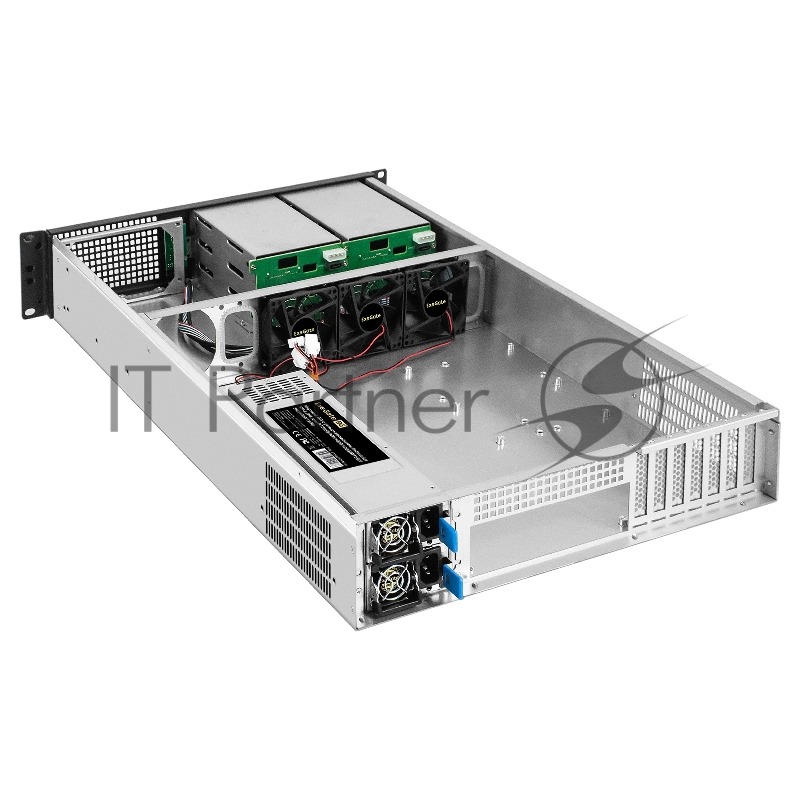 Серверный корпус ExeGate Pro 2U660-HS06 (RM 19, высота 2U, глубина 660, Redundant БП 2x550W, 6xHotSwap, USB)