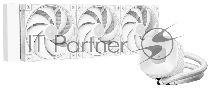 Система водяного охлаждения Deepcool LE360 V2 Pure Soc-AM5/AM4/1200/1700/1851 белый 4-pin 19-31.6dB Al 250W 1554gr Ret (R-LE360PURE-WHLNMD-G-1)