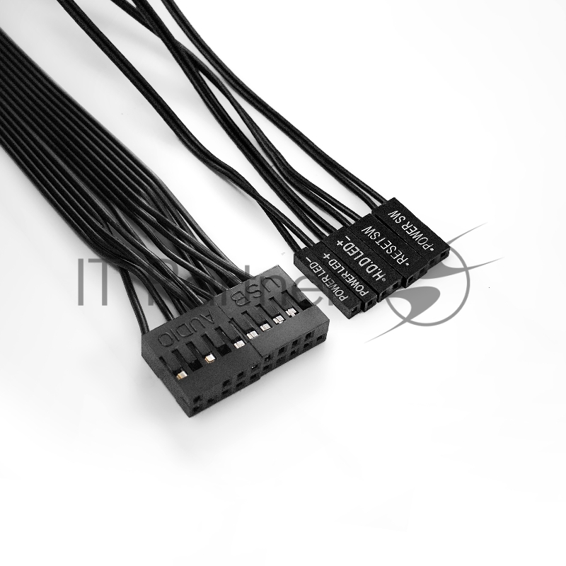 Компьютерный корпус Miditower ExeGate UN-605B-UNS500 (ATX, БП UNS500 с вент. 12см, 2*USB, аудио, блокировка, черный)