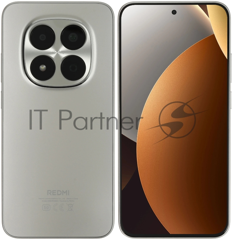 Смартфон Redmi Note 15 Pro 5G 8+256Gb титановый (MZB0M2HRU)