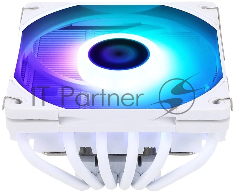 Кулер для процессора Thermalright AXP-120 X67 White Argb (4-pin PWM, 52mm, Ni/Cu, 6x6mm, ARGB, 1x120mm, 59CFM, 26.1dBA, 1800RPM, S: 1851/1700/1200/115X, 2011, 2066, AM5/AM4, white)