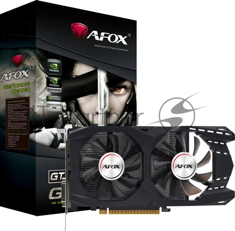 Видеокарта Afox PCI-E 3.0 AF1050TI-4096D5H7-V9 NVIDIA GeForce GTX 1050TI 4Gb 128bit GDDR5 1291/7000 DVIx1 HDMIx1 DPx1 HDCP Ret